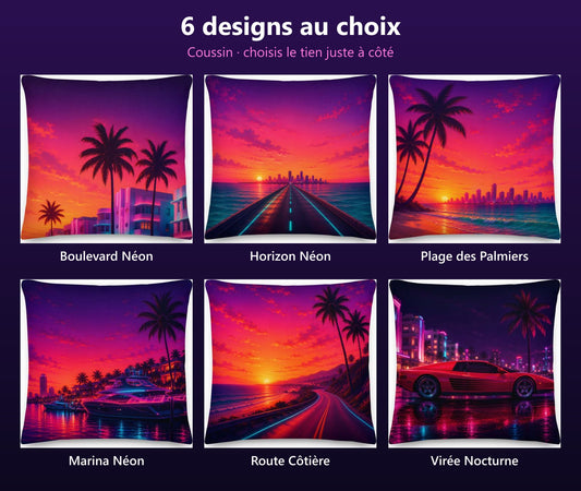Les 6 designs de coussin au choix