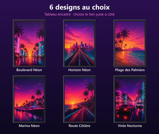 Les 6 designs de tableau au choix