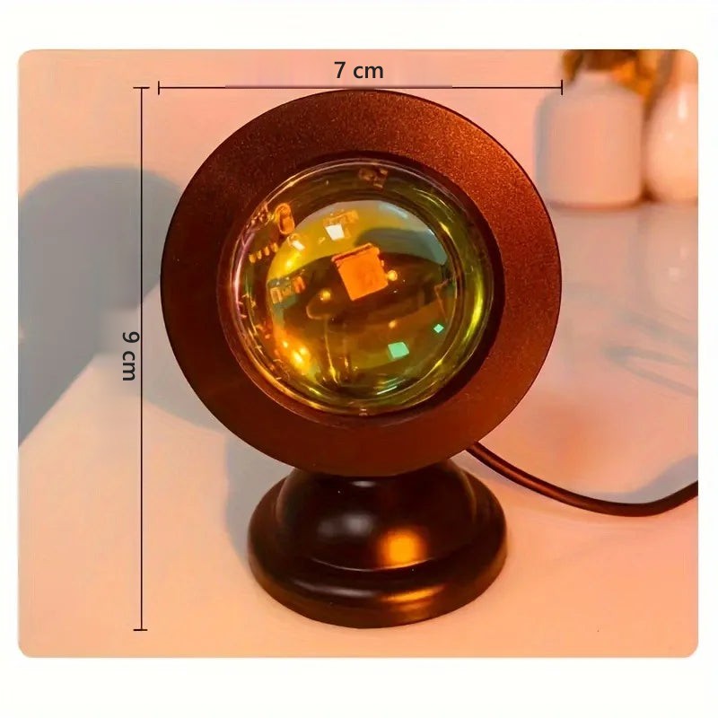 Lampe Coucher de Soleil : dimensions (7 cm × 9 cm)
