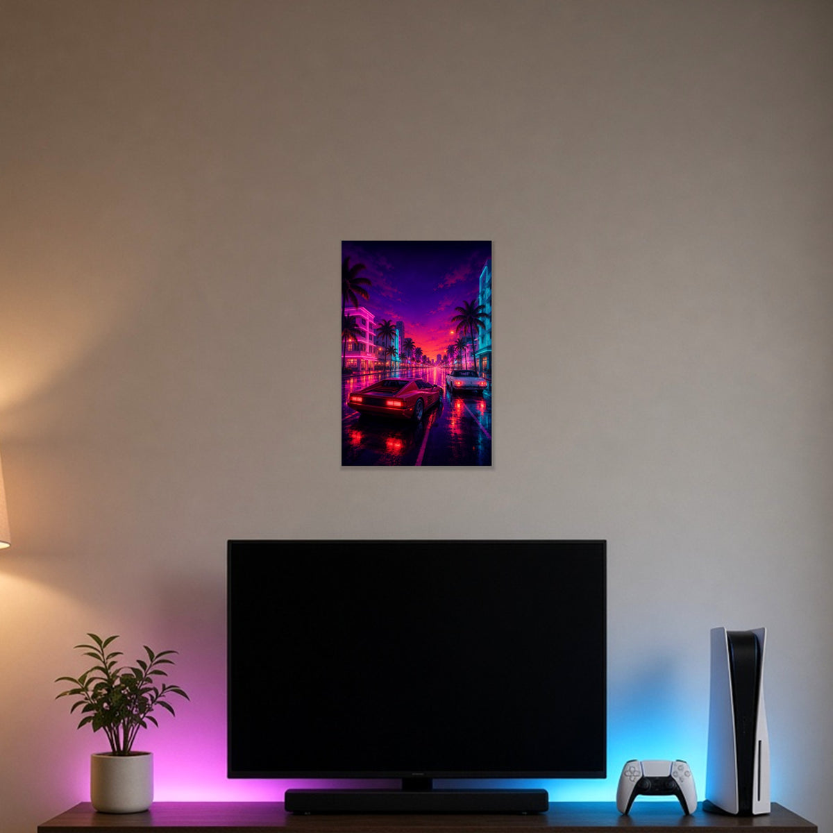 Poster Virée Nocturne — Poster – 30×46 cm – mise en situation
