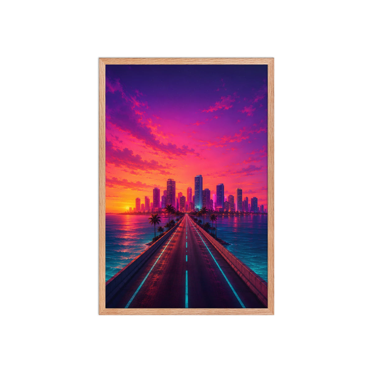 Tableau encadré – Chêne / 51×76 cm