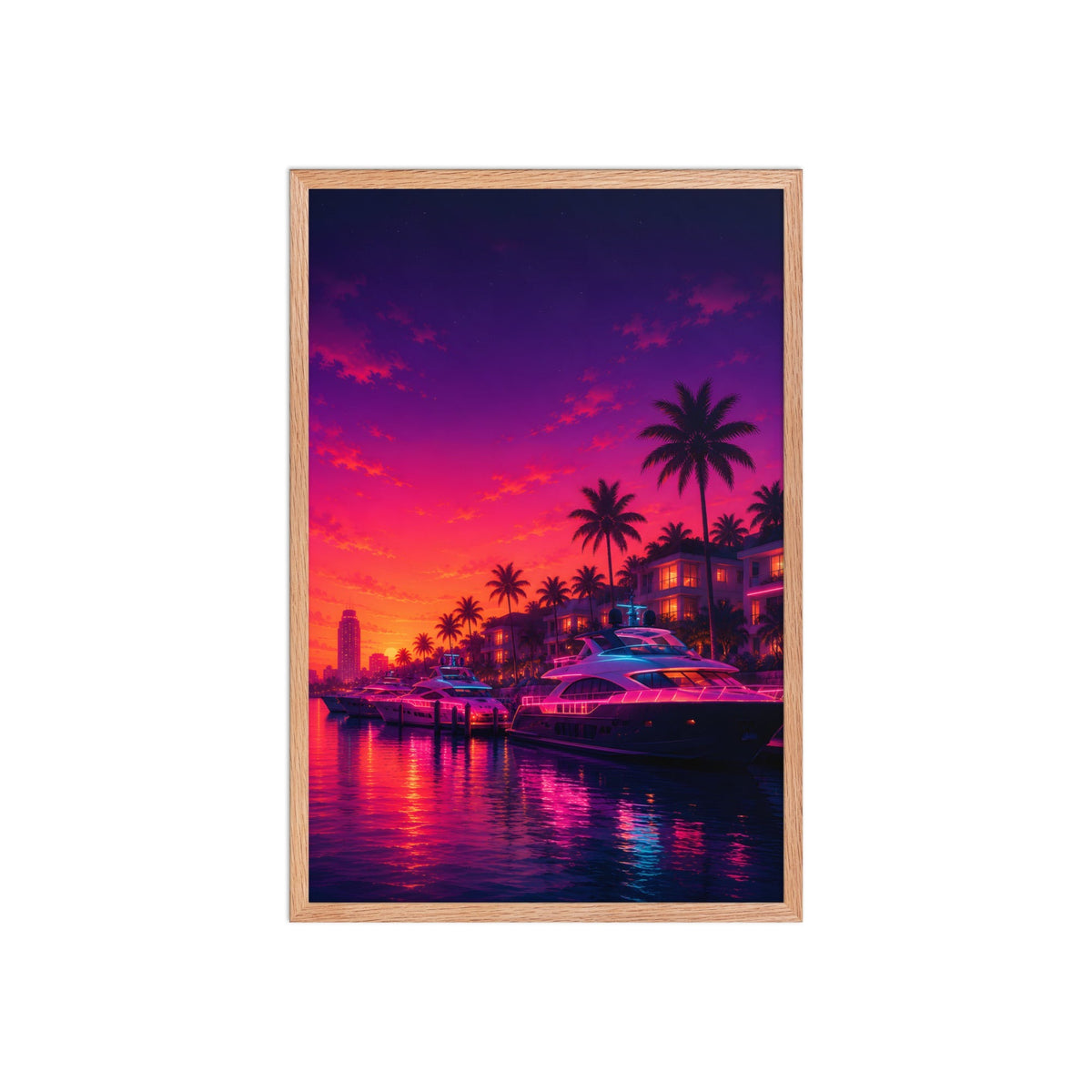 Tableau encadré – Chêne / 51×76 cm